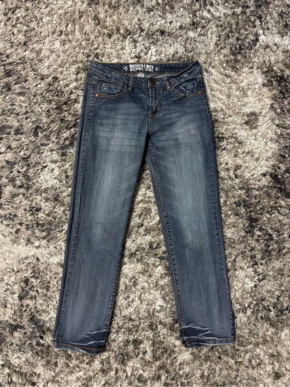 Mossimo Supply Co. Women's Mid-Rise Blue Skinny Jeans